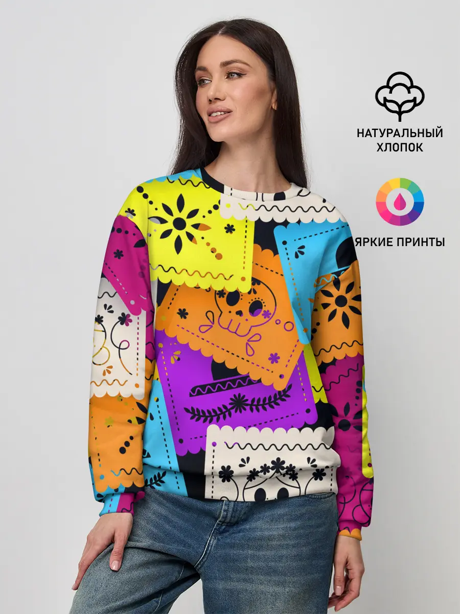 Женский свитшот / Color pattern