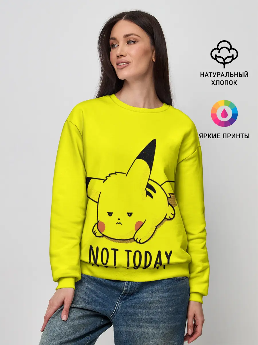 Женский свитшот / Пикачу лень