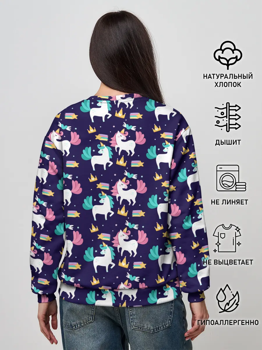 Женский свитшот / Unicorn pattern