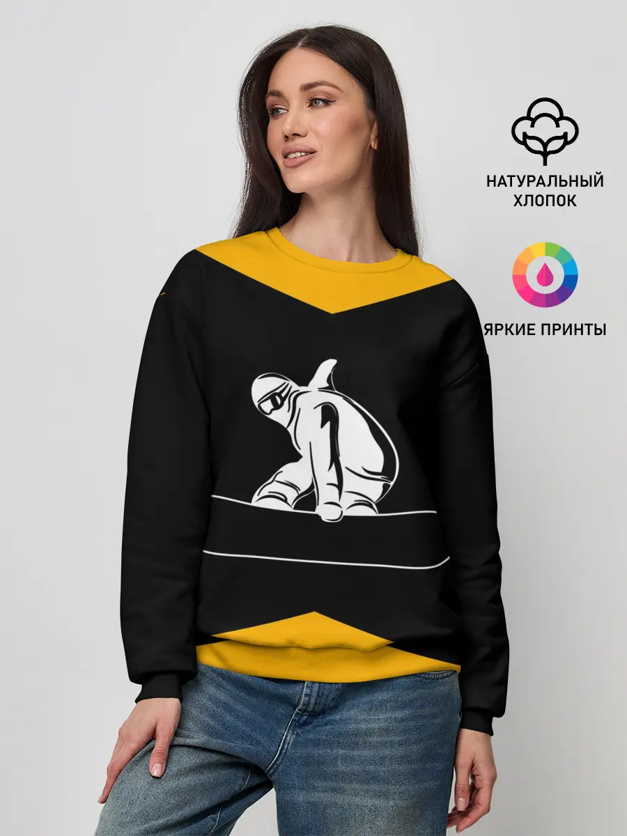 Женский свитшот / Сноубордист