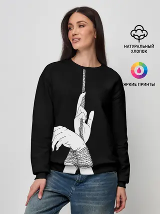 Женский свитшот / Связанные руки эстетика