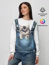 Женский свитшот / КОТЕНОК В КАРМАНЕ