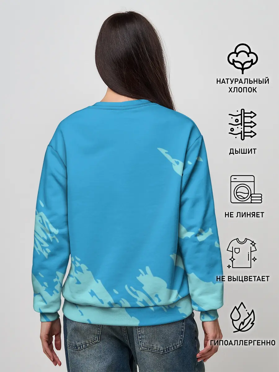 Женский свитшот / Море. Пальмы. Песок