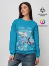 Женский свитшот / Dady Shark