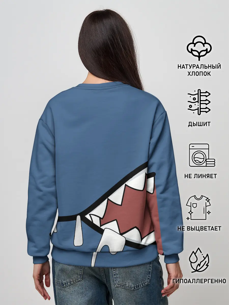 Женский свитшот / Акула gawr gura