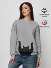 Женский свитшот / Кот сдается