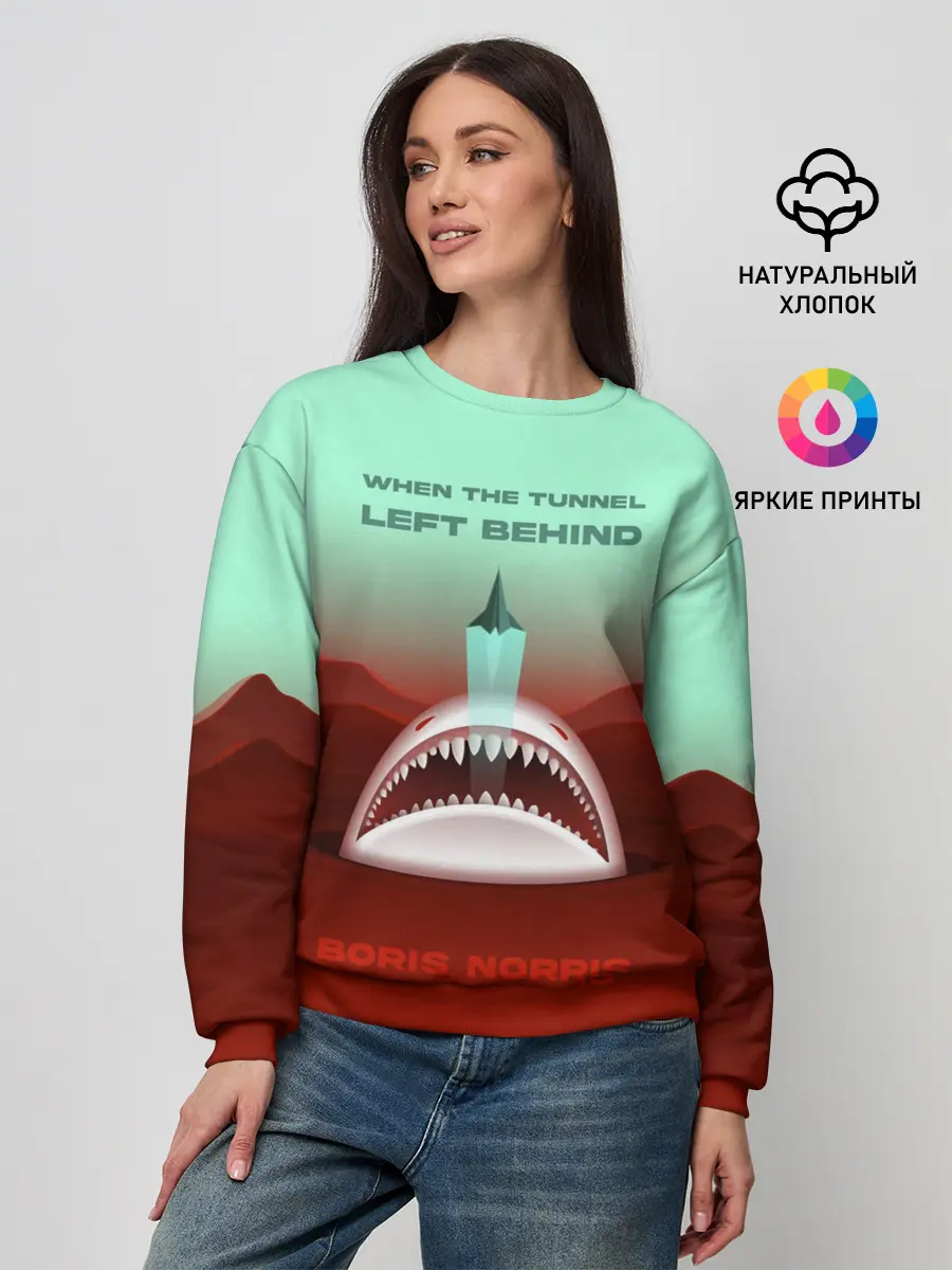 Женский свитшот / Boris Norris - When the Tunnel