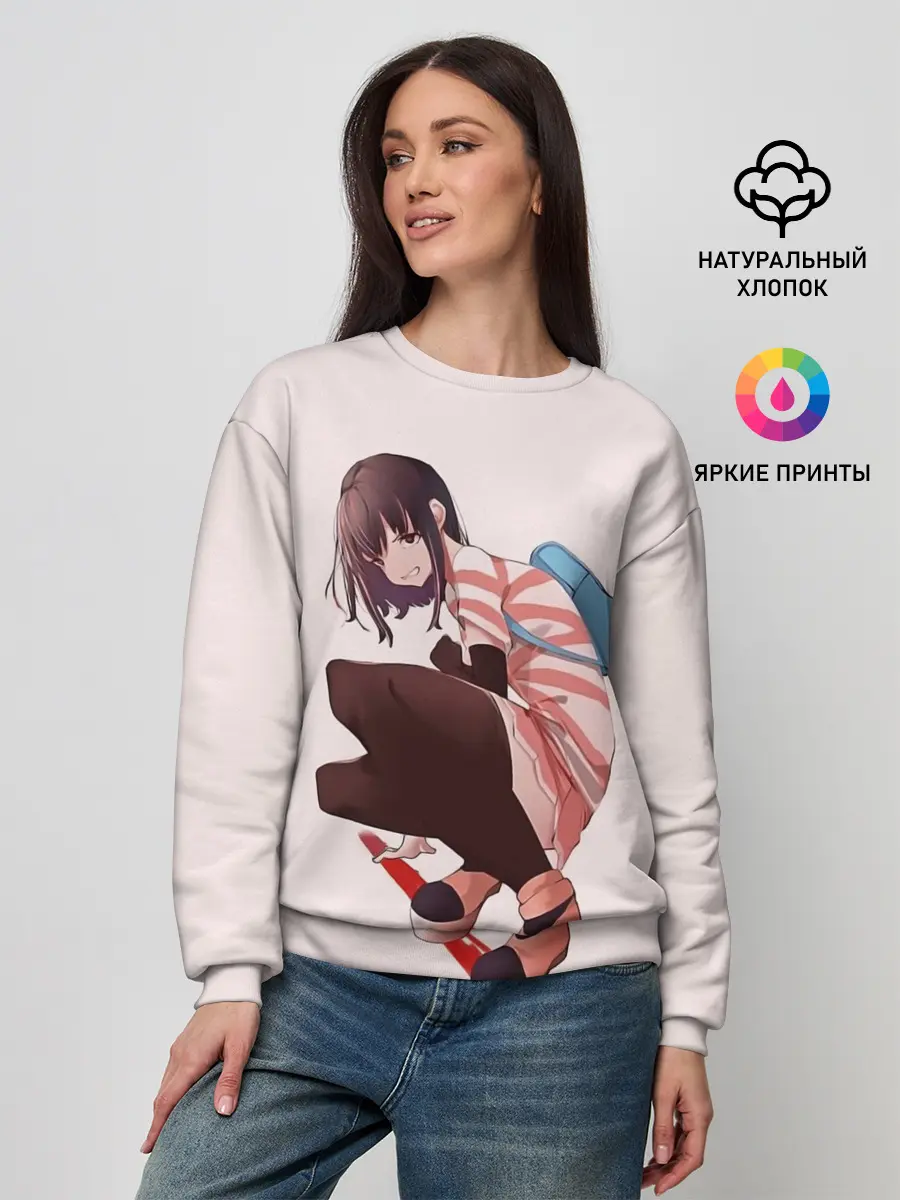 Женский свитшот / Обычная девушка