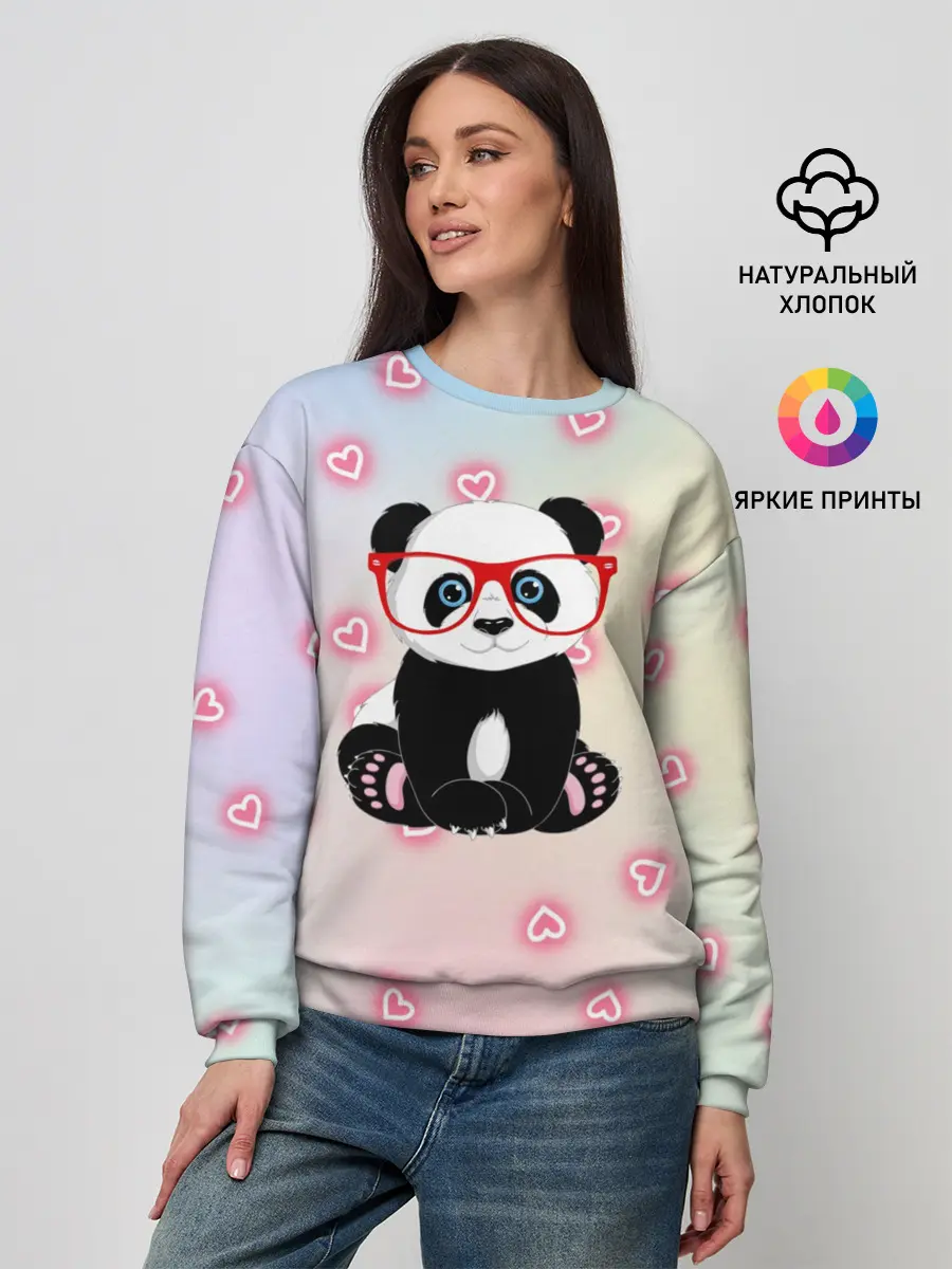 Женский свитшот / Милая пандочка