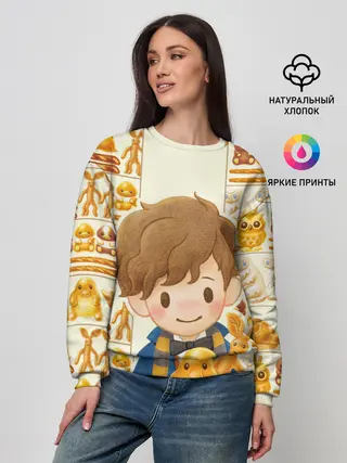 Женский свитшот / Newton Scamander in Bakery