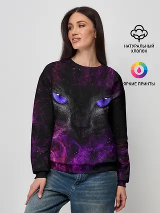 Женский свитшот / Кот