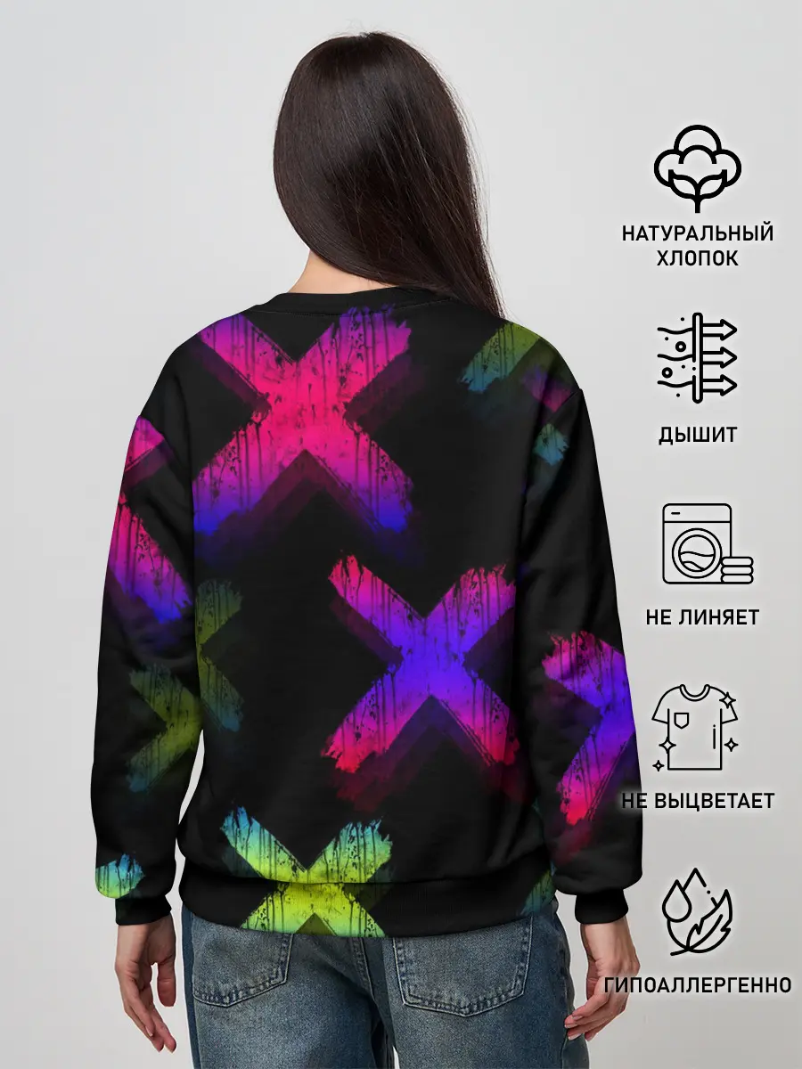 Женский свитшот / Крестики