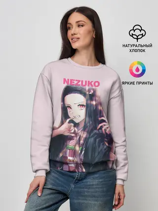 Женский свитшот / Незуко зубы