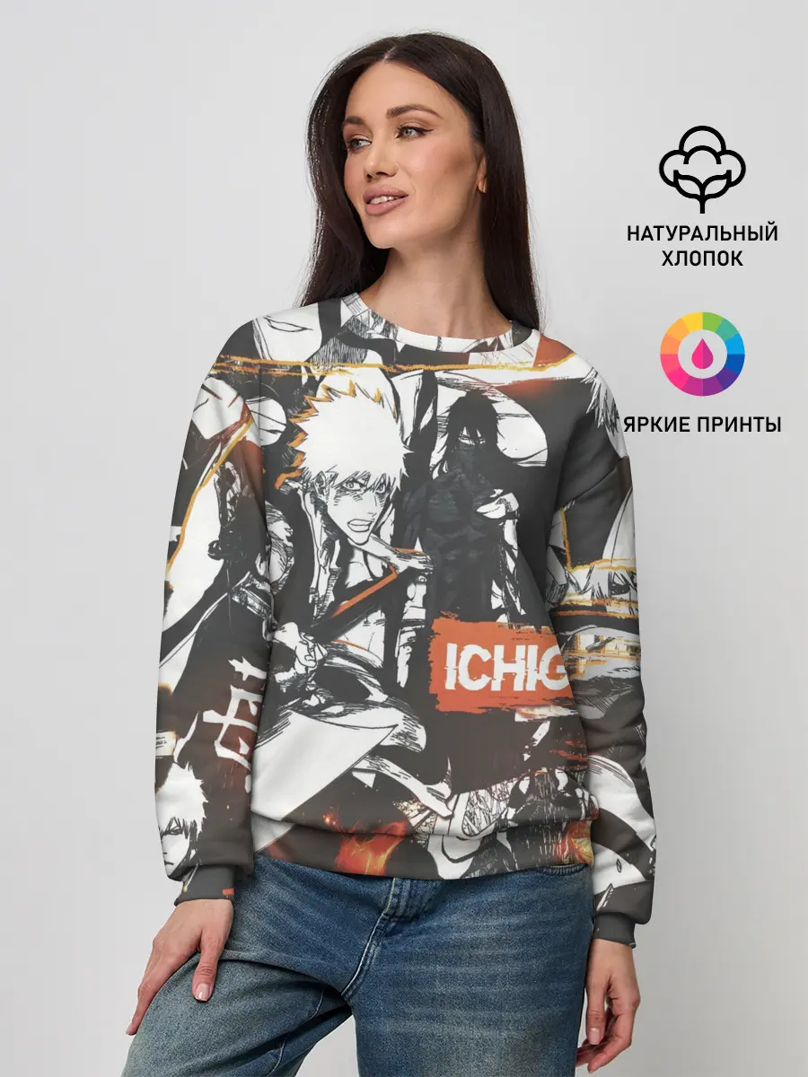 Женский свитшот / Bleach Блич Ичиго Курасаки