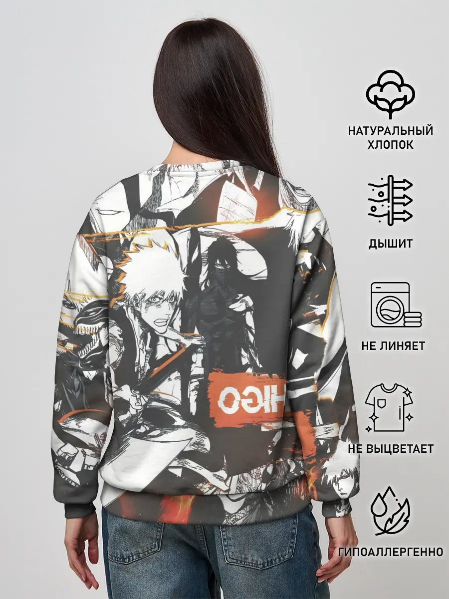 Женский свитшот / Bleach Блич Ичиго Курасаки