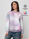 Женский свитшот / снежинки