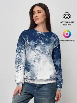 Женский свитшот / Чернильные капли