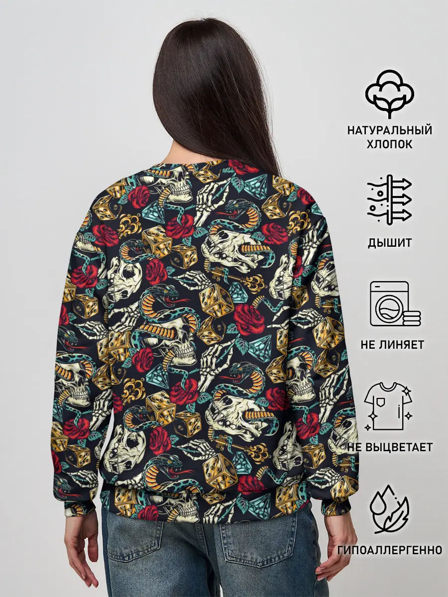 Женский свитшот / Hardcore tattoo