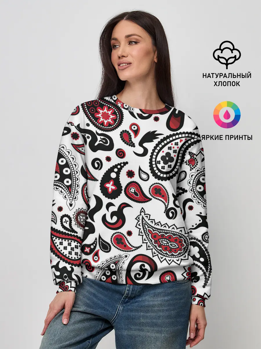 Женский свитшот / Молекулярный рисунок