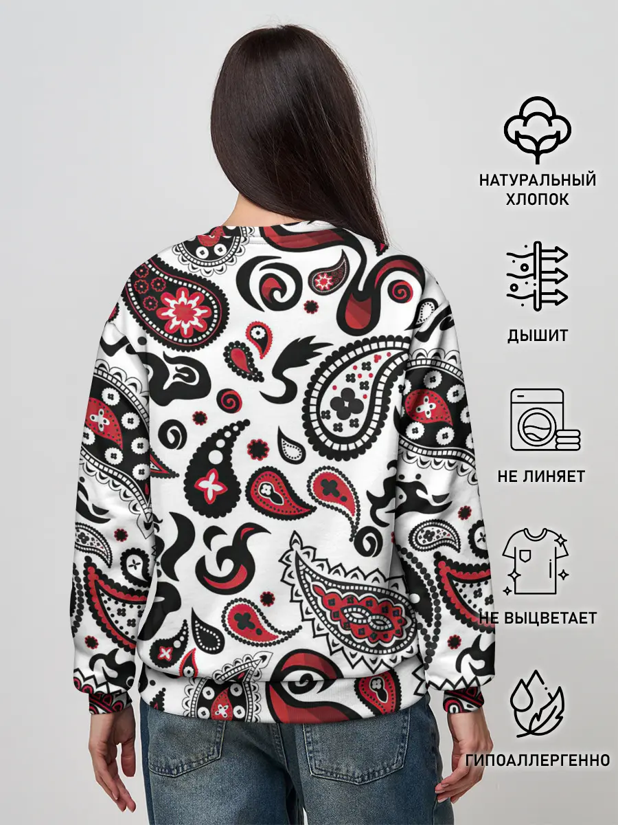 Женский свитшот / Молекулярный рисунок