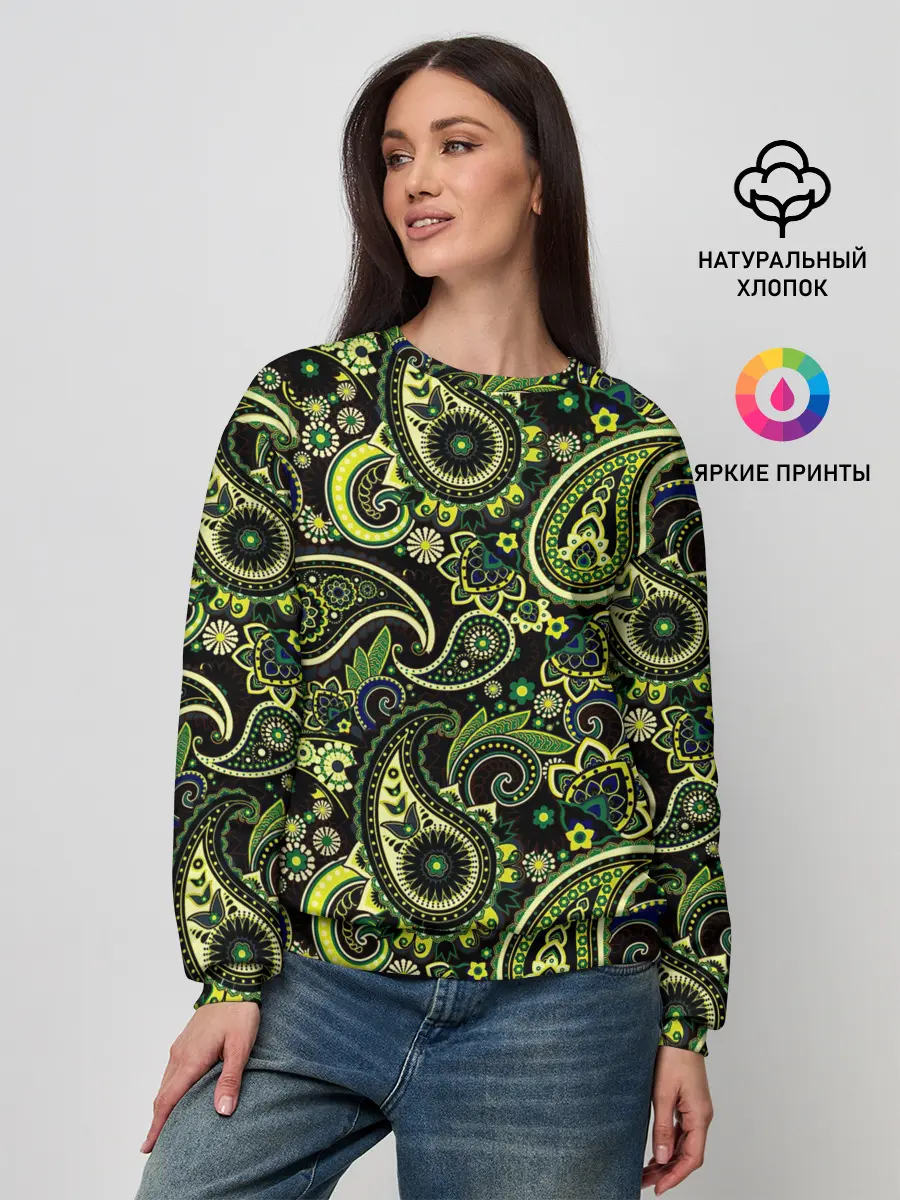 Женский свитшот / Молекулярный рисунок