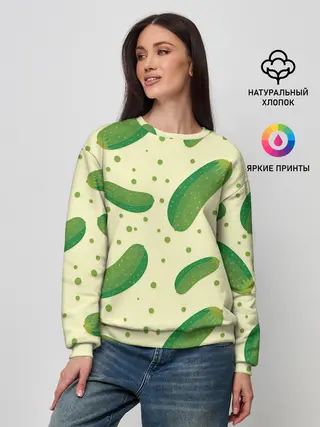 Женский свитшот / Огурчики