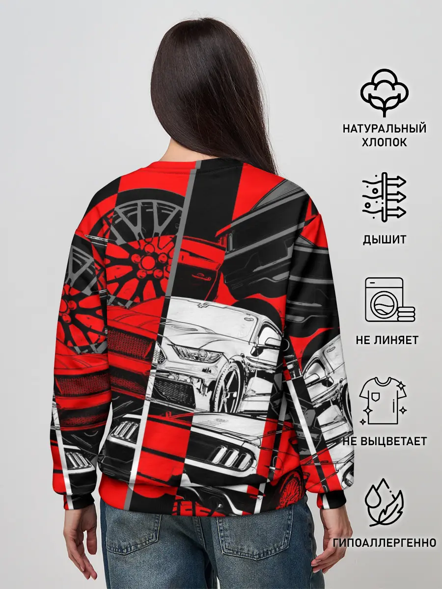 Женский свитшот / Автомобили