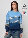 Женский свитшот / Снежные горы