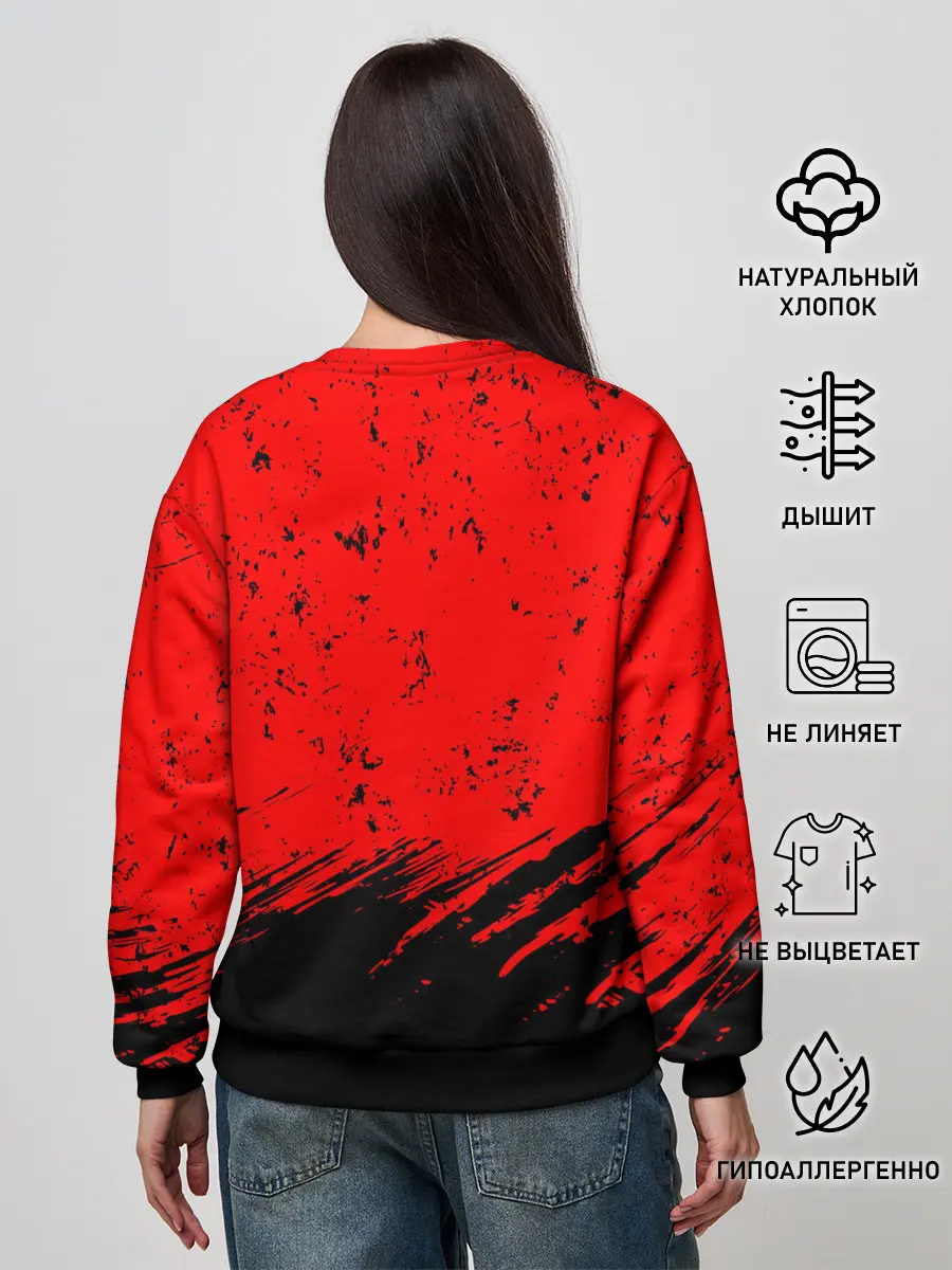 Женский свитшот / AMONG US - НЕ ВЕРЬ НИКОМУ