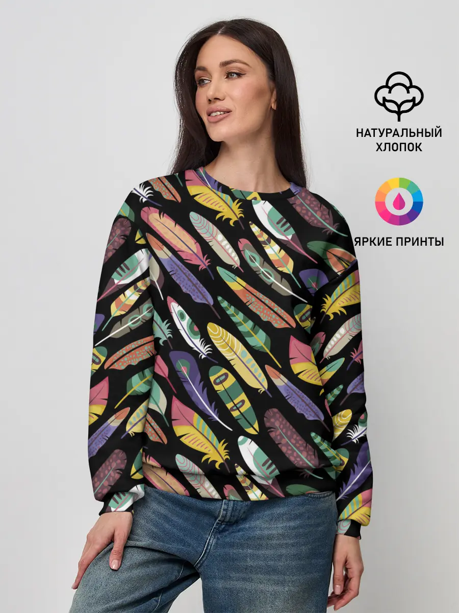 Женский свитшот / Feathers 2022