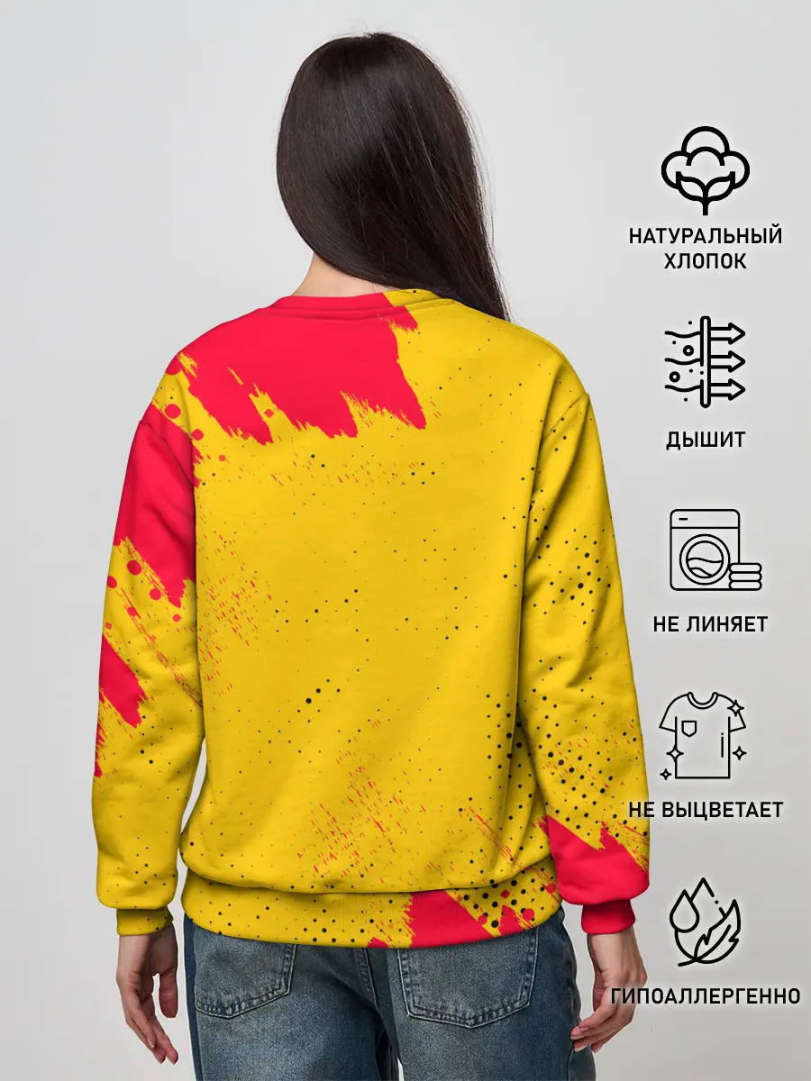 Женский свитшот / AMONG US - КРАСНЫЙ