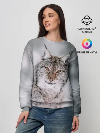 Женский свитшот / Рысь