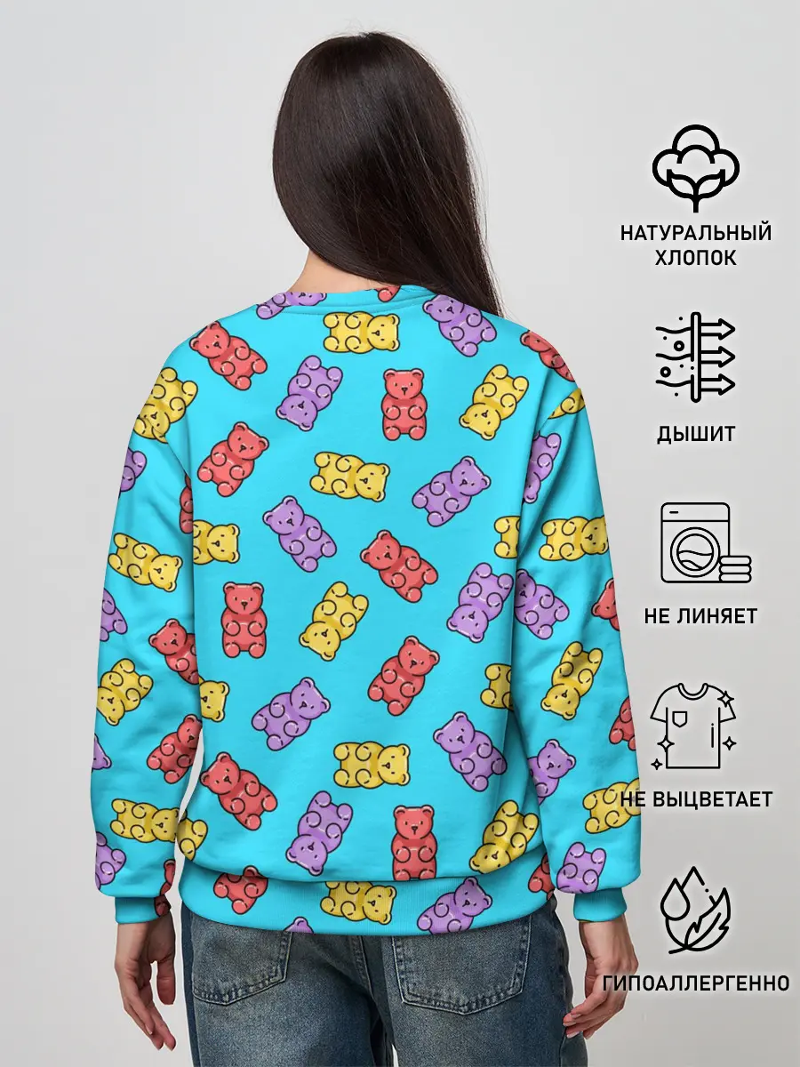 Женский свитшот / Мармеладные мишки
