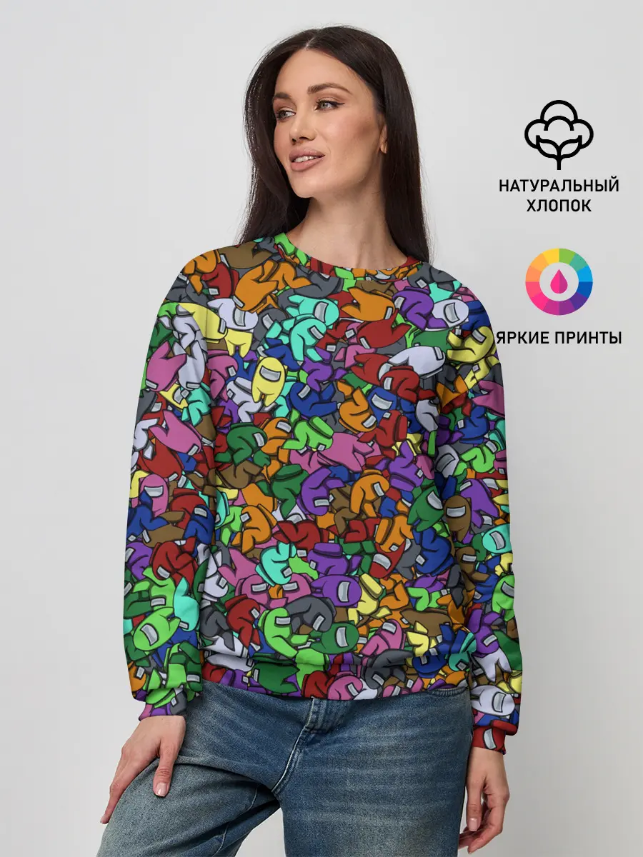 Женский свитшот / Among Us Overload