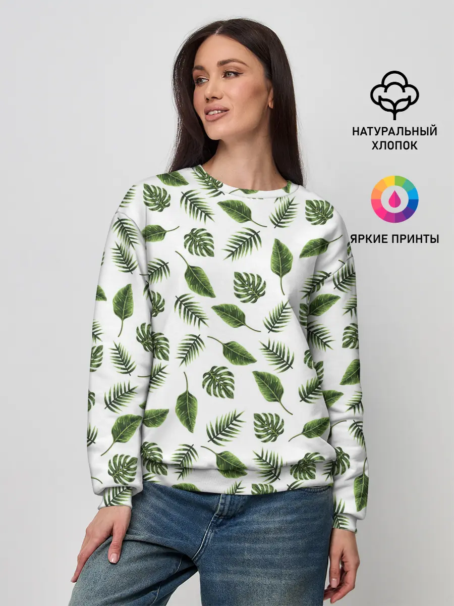 Женский свитшот / папоротник