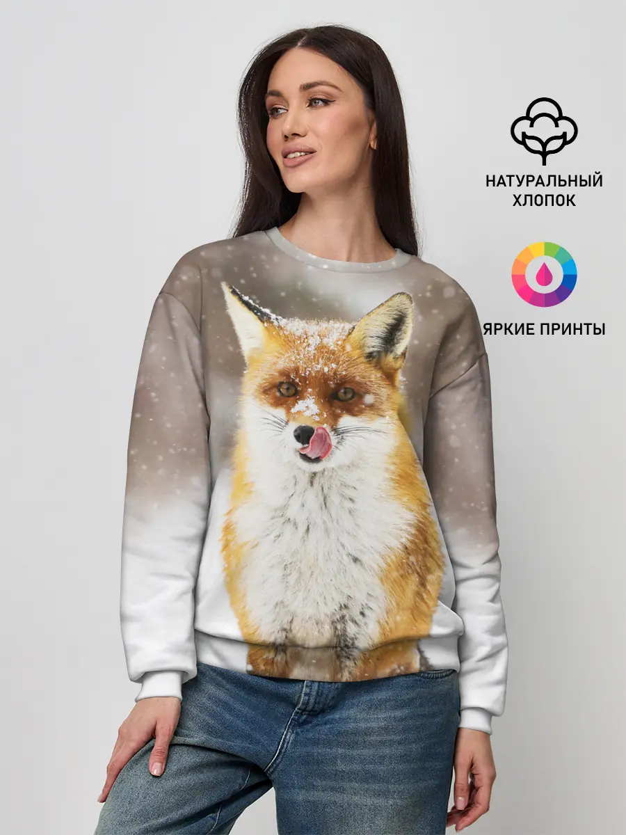 Женский свитшот / Лиса
