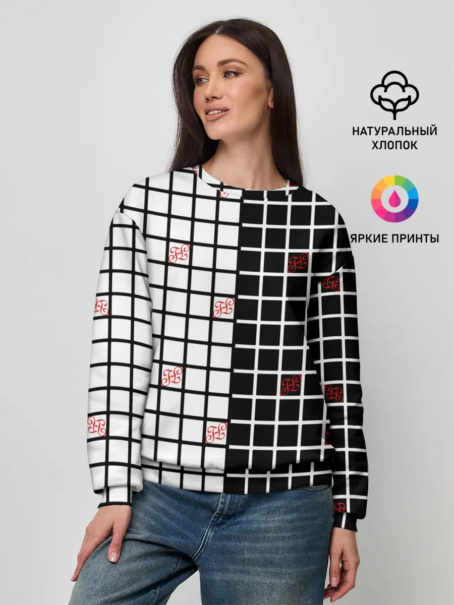 Женский свитшот / Разносторонняя сетка Fumrre