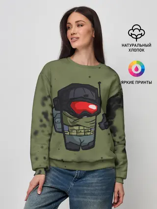 Женский свитшот / AMONG US & CALL OF DUTY