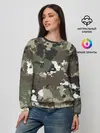 Женский свитшот / Камуфляж с кляксами
