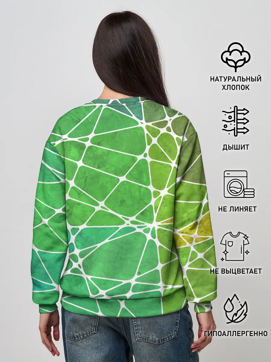 Женский свитшот / Абстракция камень