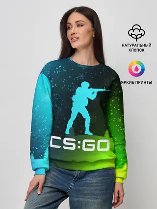 Женский свитшот / CS GO | КС ГО - Снежный