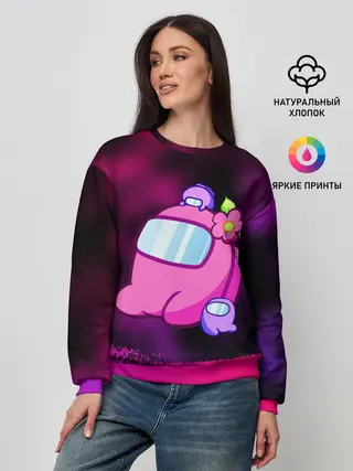 Женский свитшот / AMONG US - МИЛОТА