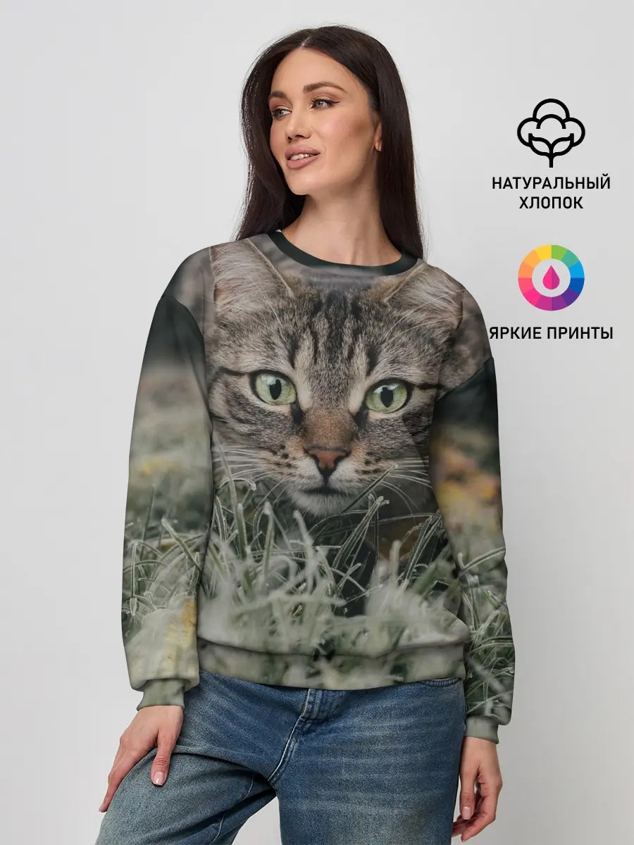 Женский свитшот / Кошка