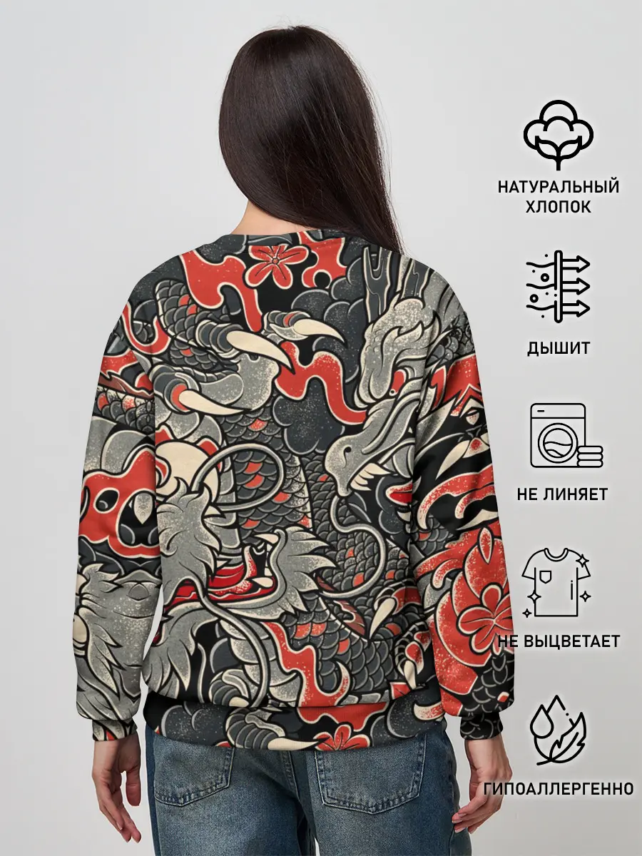 Женский свитшот / Самурай