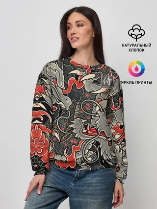 Женский свитшот / Самурай