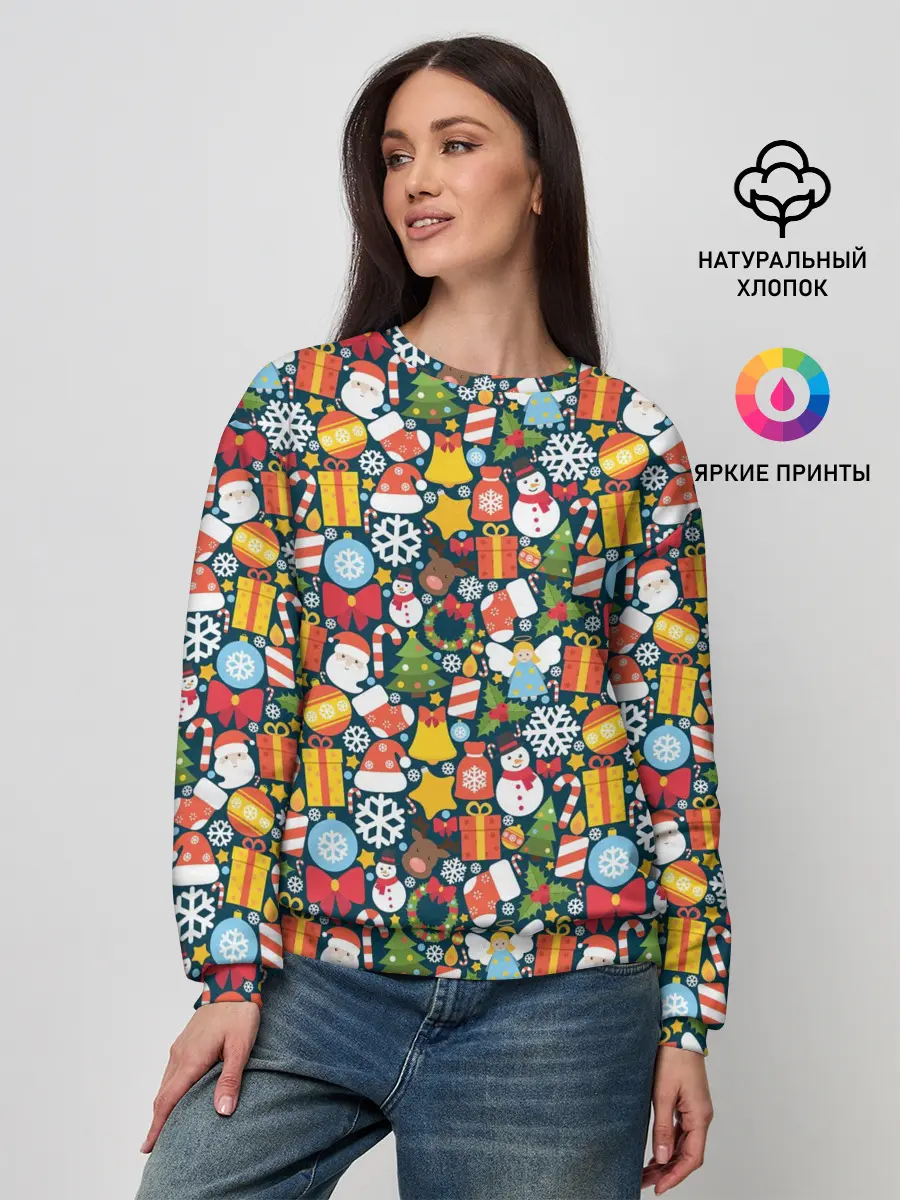 Женский свитшот / Новый Год