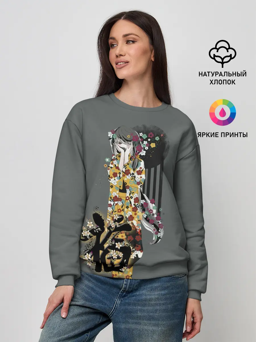 Женский свитшот / Гейша