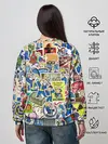 Женский свитшот / FALLOUT STICKER BOMBING