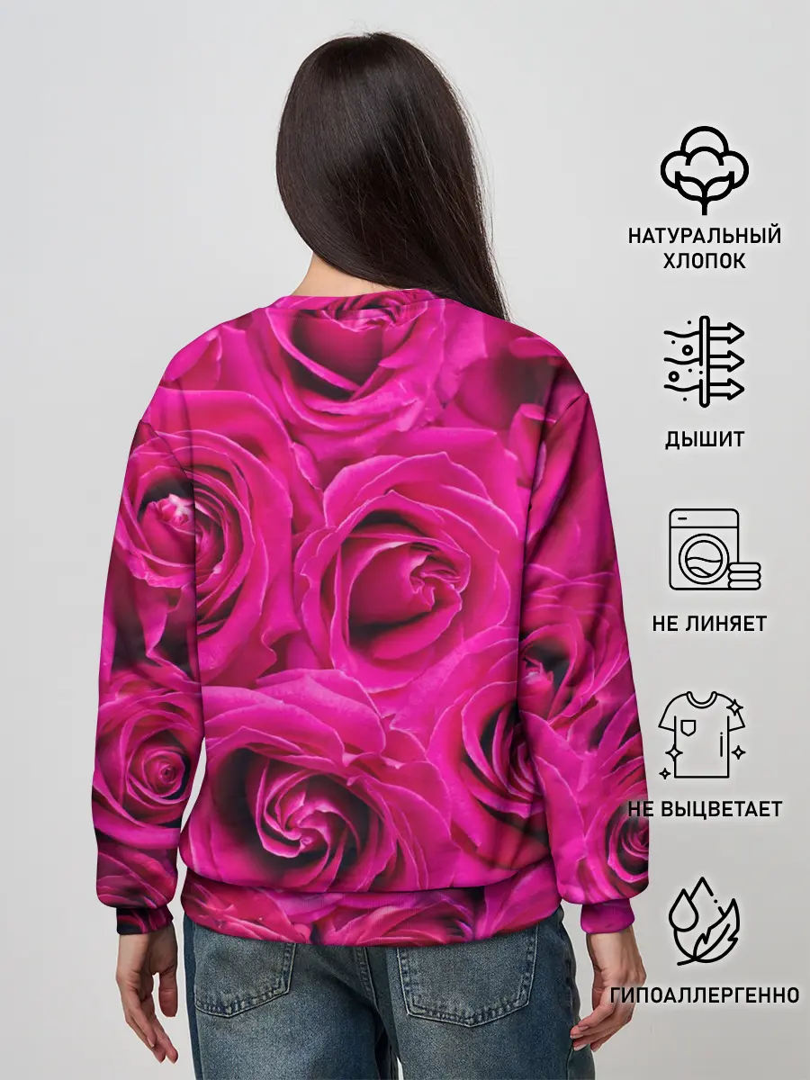 Женский свитшот / Розы