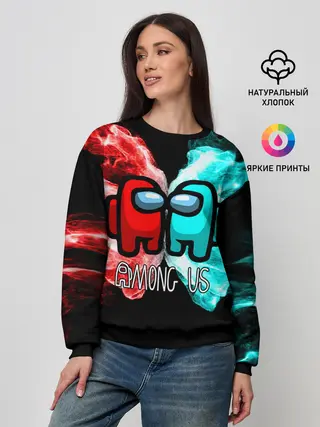 Женский свитшот / AMONG US - БИТВА ОГНЕЙ